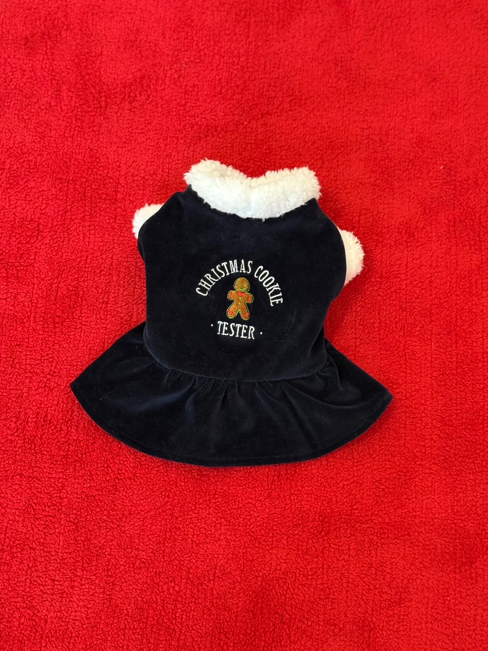 Cookies Tester- świąteczna sukienka - dla charcika włoskiego - obrazek 3